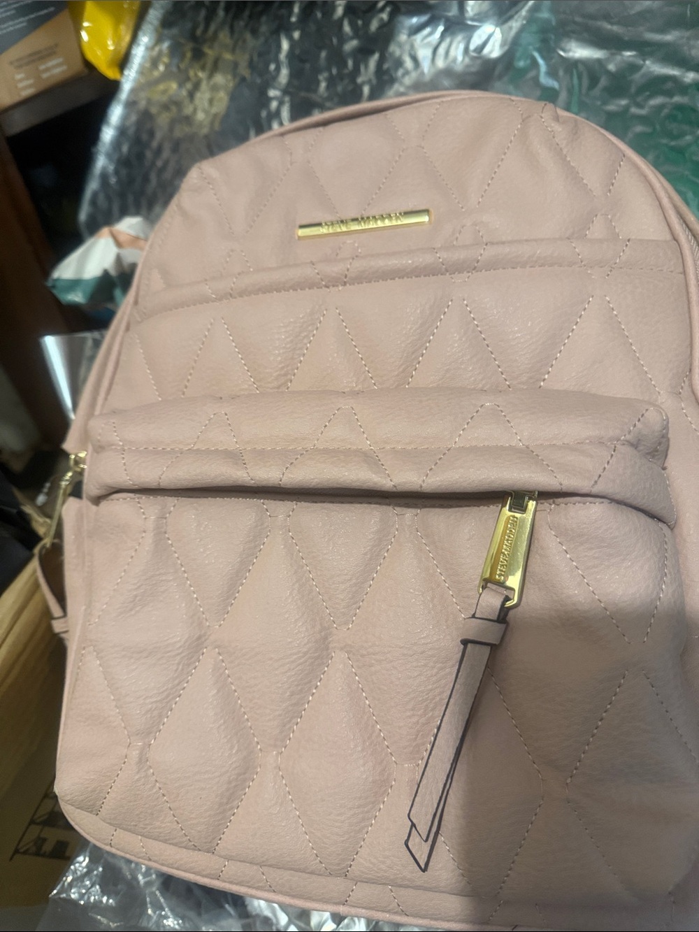 Steve Madden Quilted Backpack - Picture 3 of 7